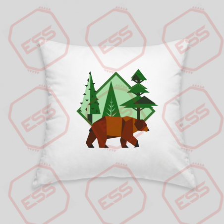 Brown bear cushion