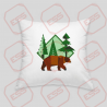 Brown bear cushion