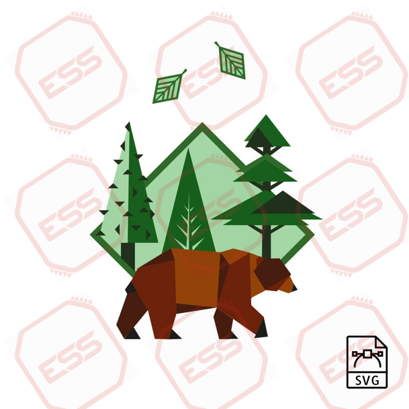 Brown bear - Vector graphics